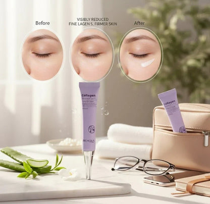BIOAQUA Type III Collagen Eye Cream – Reduce Dark Circles & Fine Lines 👁️